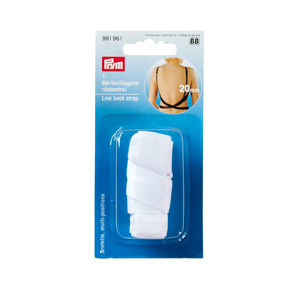 Prym BH-bretellen rugvrij 20mm wit - 