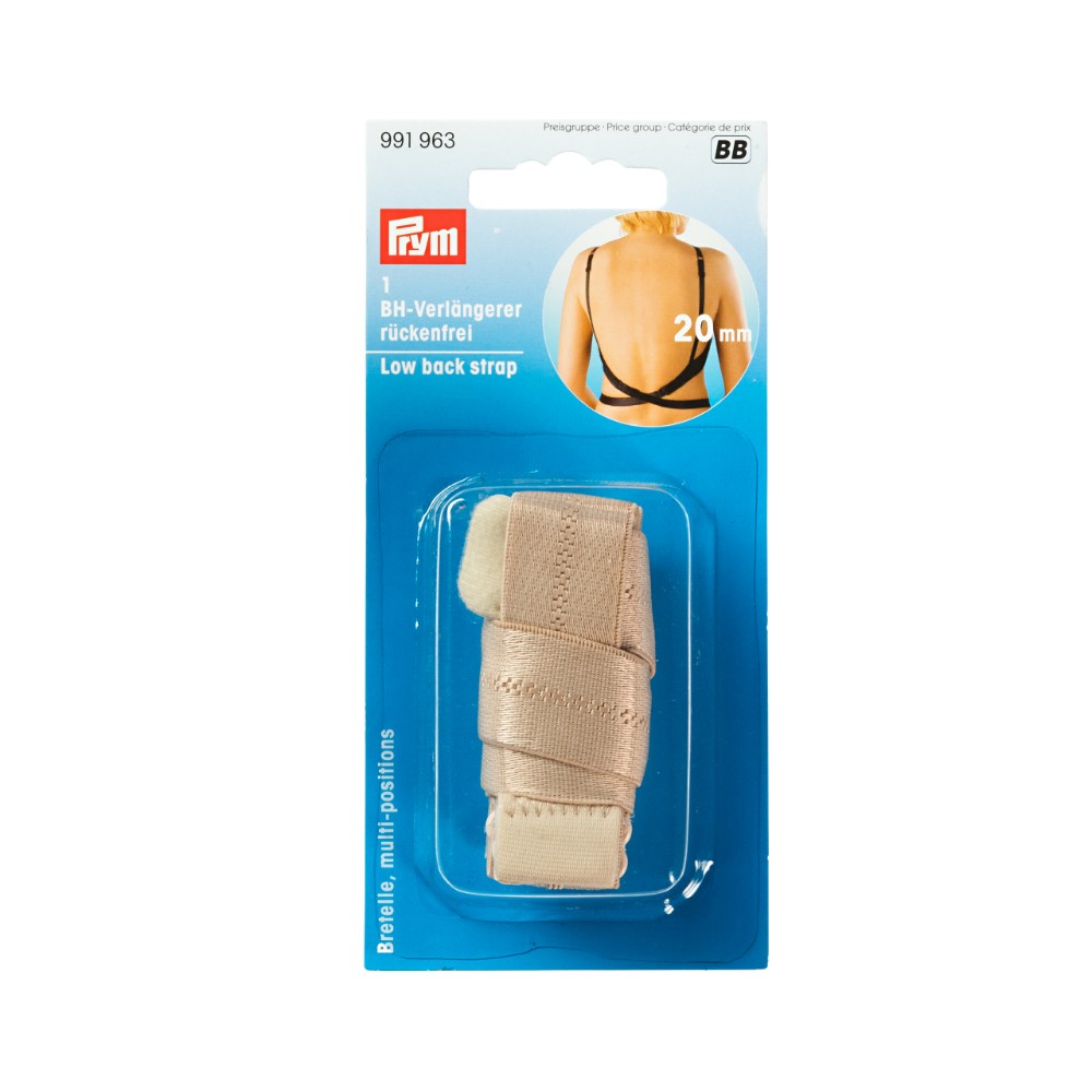 Prym BH-bretellen rugvrij 20mm beige - 