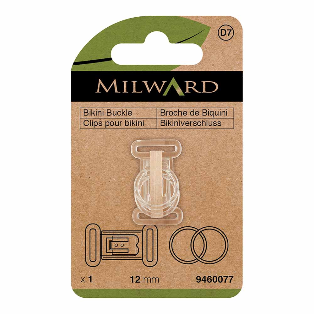 Milward Bikinisluiting 12mm transparant - 5st