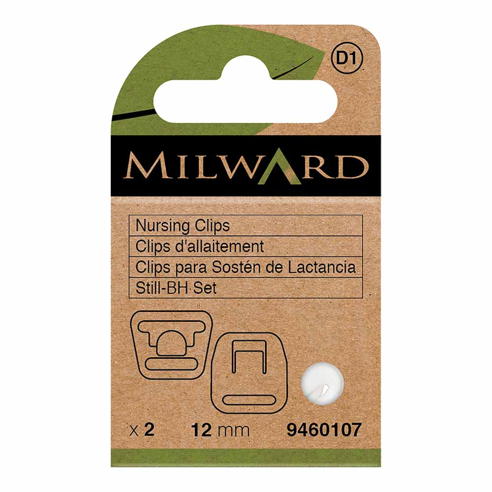 Milward Voedingsclip voor BH 12mm wit - 2st