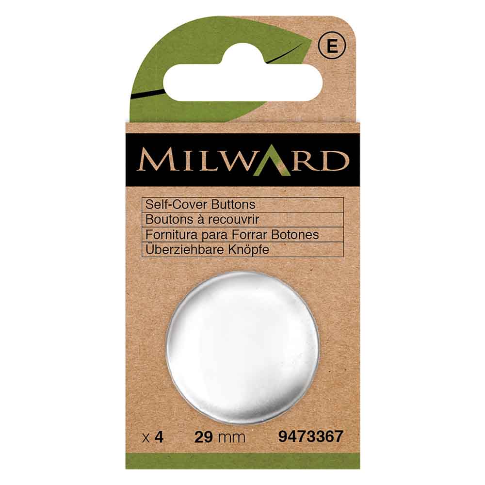 Milward Stofknopen 29mm zilver - 4st