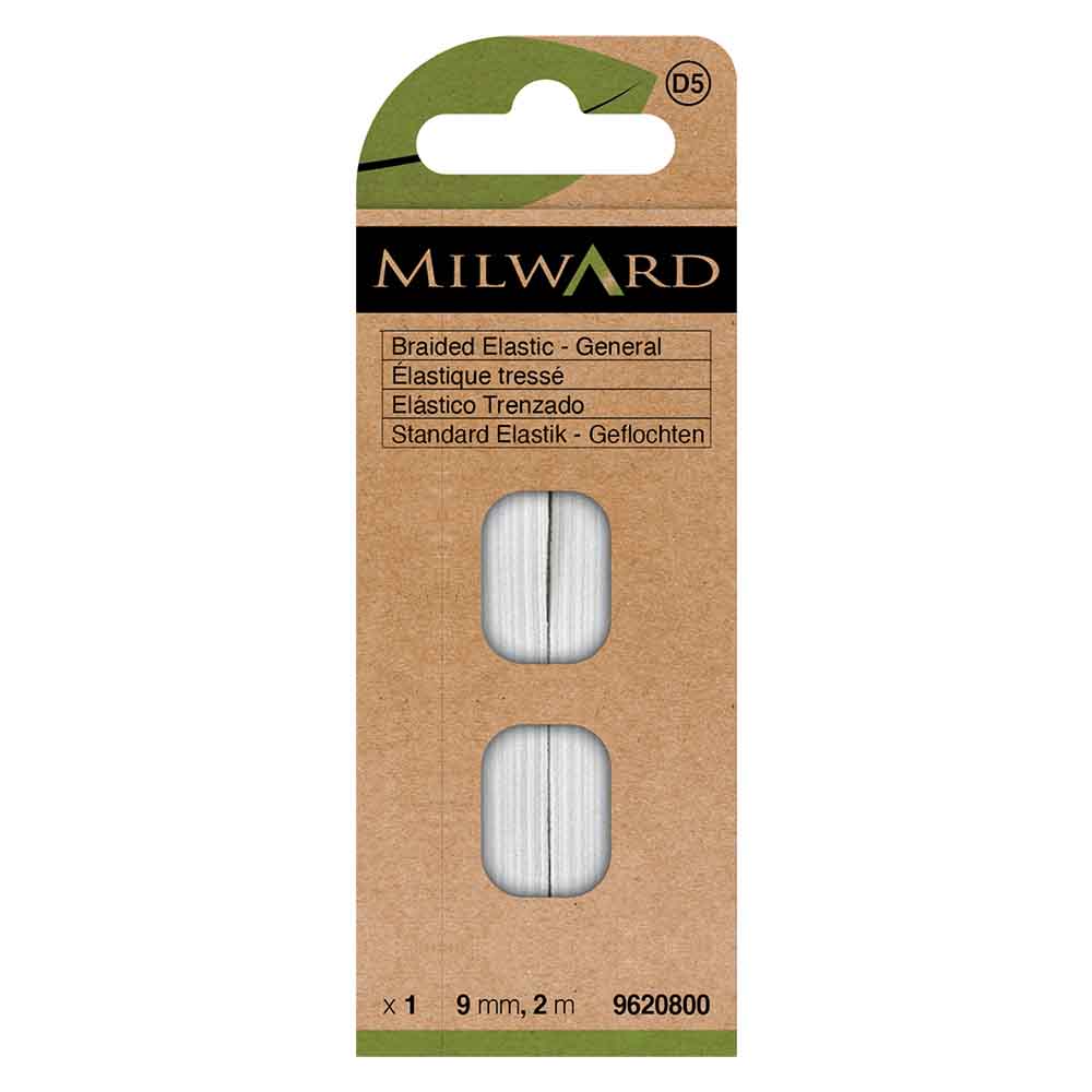 Milward Directoire elastiek 9mm wit - 2m