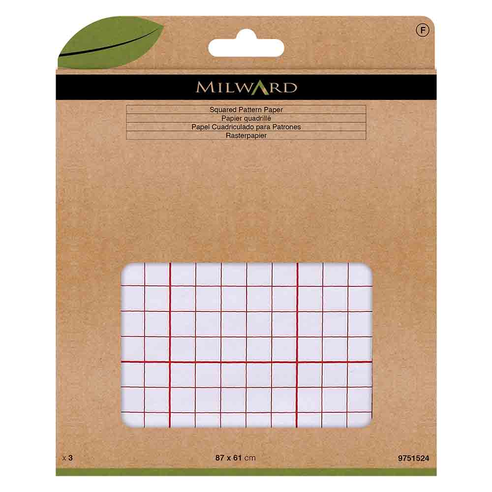 Milward Patroonpapier geruit 87x61cm - 3st