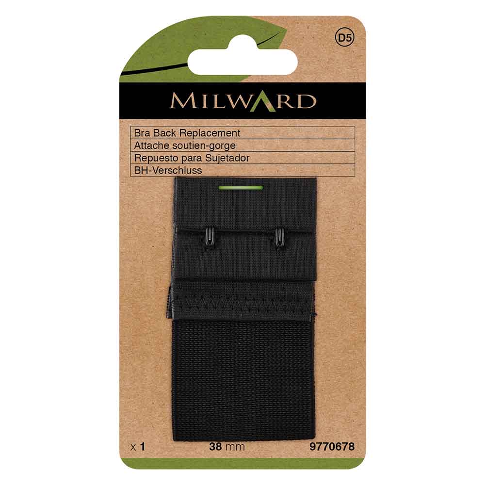 Milward BH-sluiting 19mm 1 haak wit - 5st