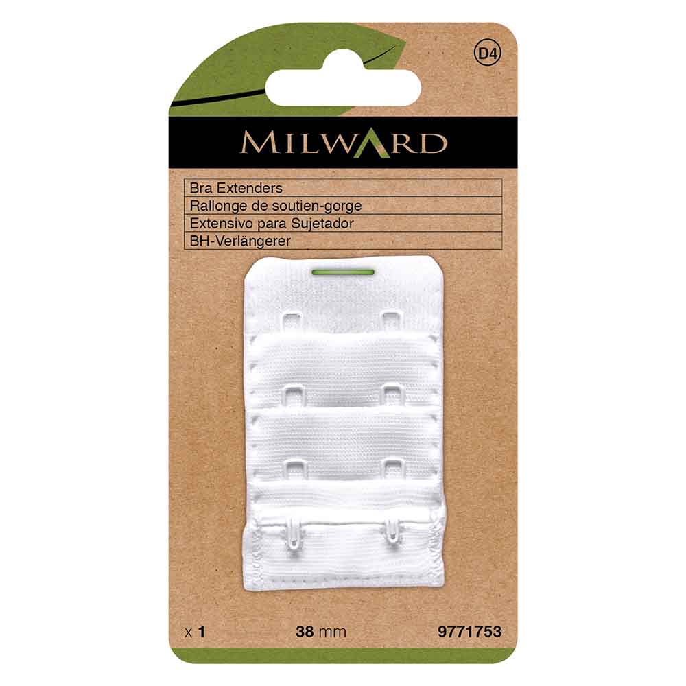 Milward BH-verlengstuk 28mm 2 haken wit 