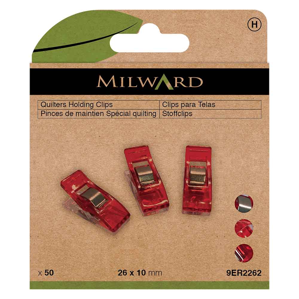 Milward Quiltclips 26x10mm - 50st