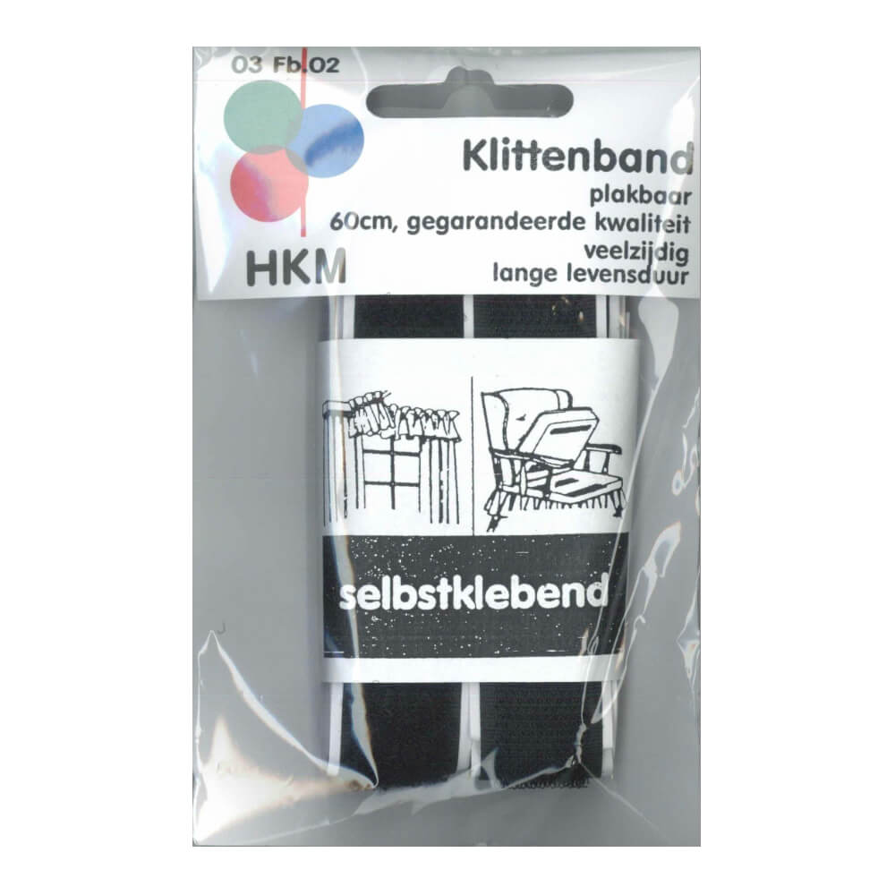 Klittenband plakbaar 60cm - 000 - 5st