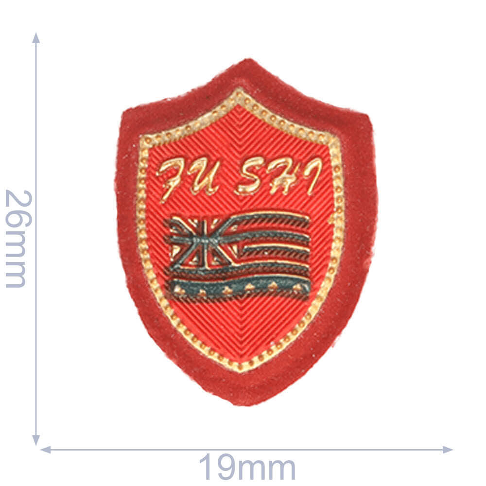 Label vlag 19x26mm rood - 5st