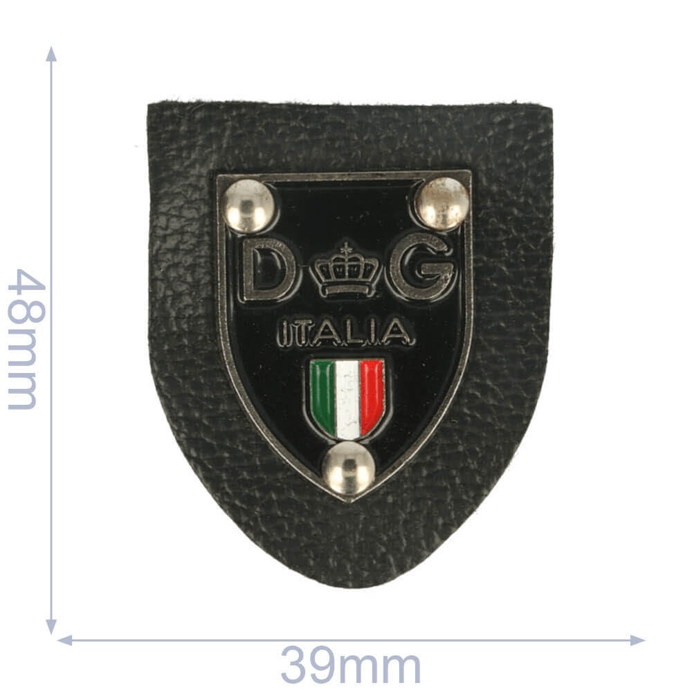 Label DG italia 39x48mm zwart - 5st