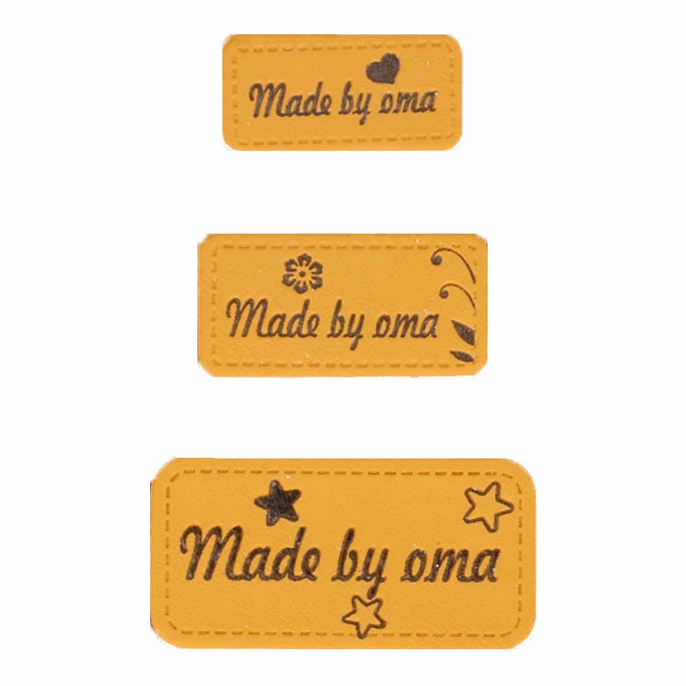 Opry Skai-leren labels made by oma goudud - 5x3st