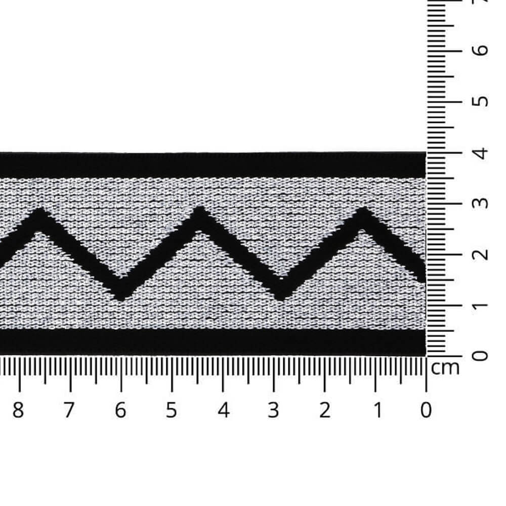 Elastiek dubbelzijdig zig-zag 40mm