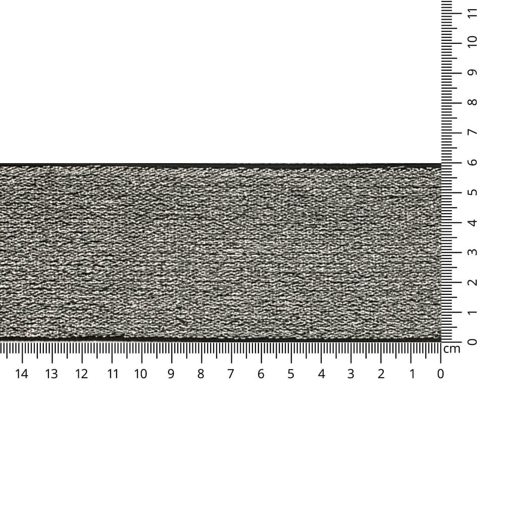 Elastiek schuin geweven 60mm - zilver