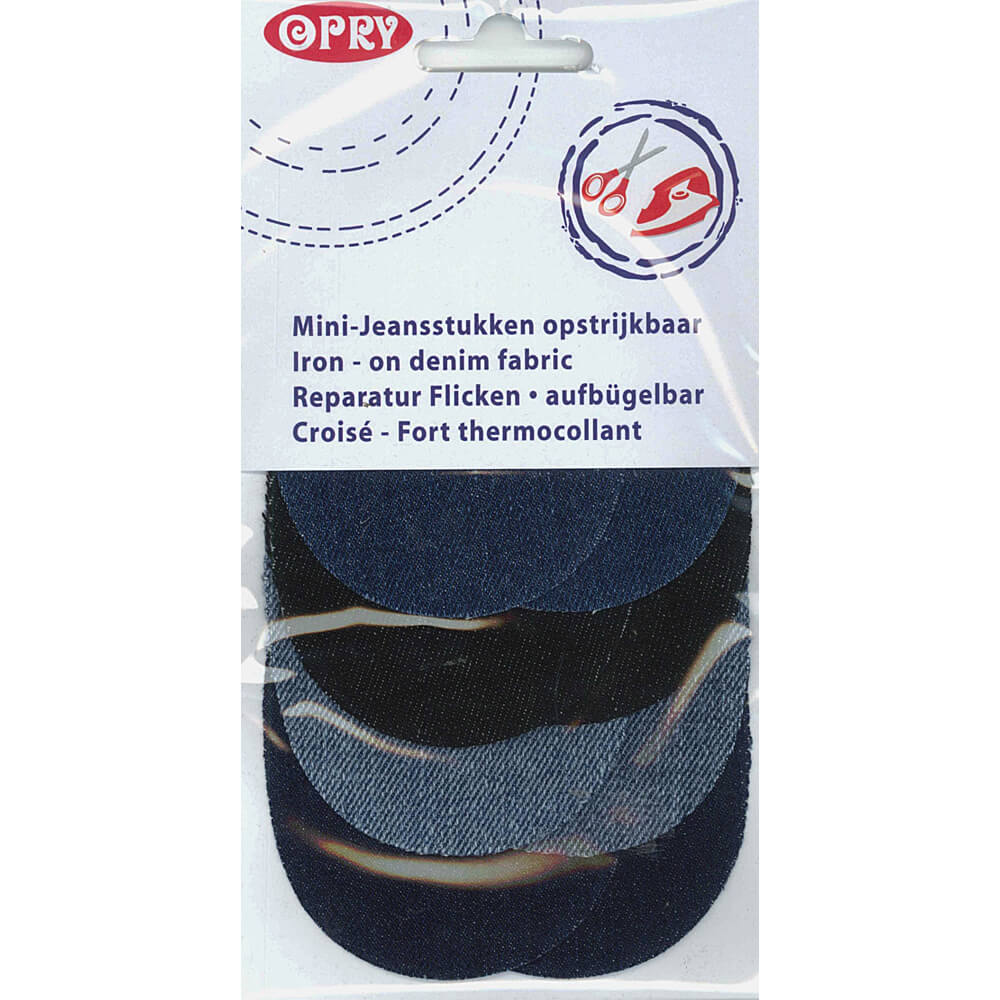 Opry Jeansstukken mini opstrijkbaar - 5st - 06