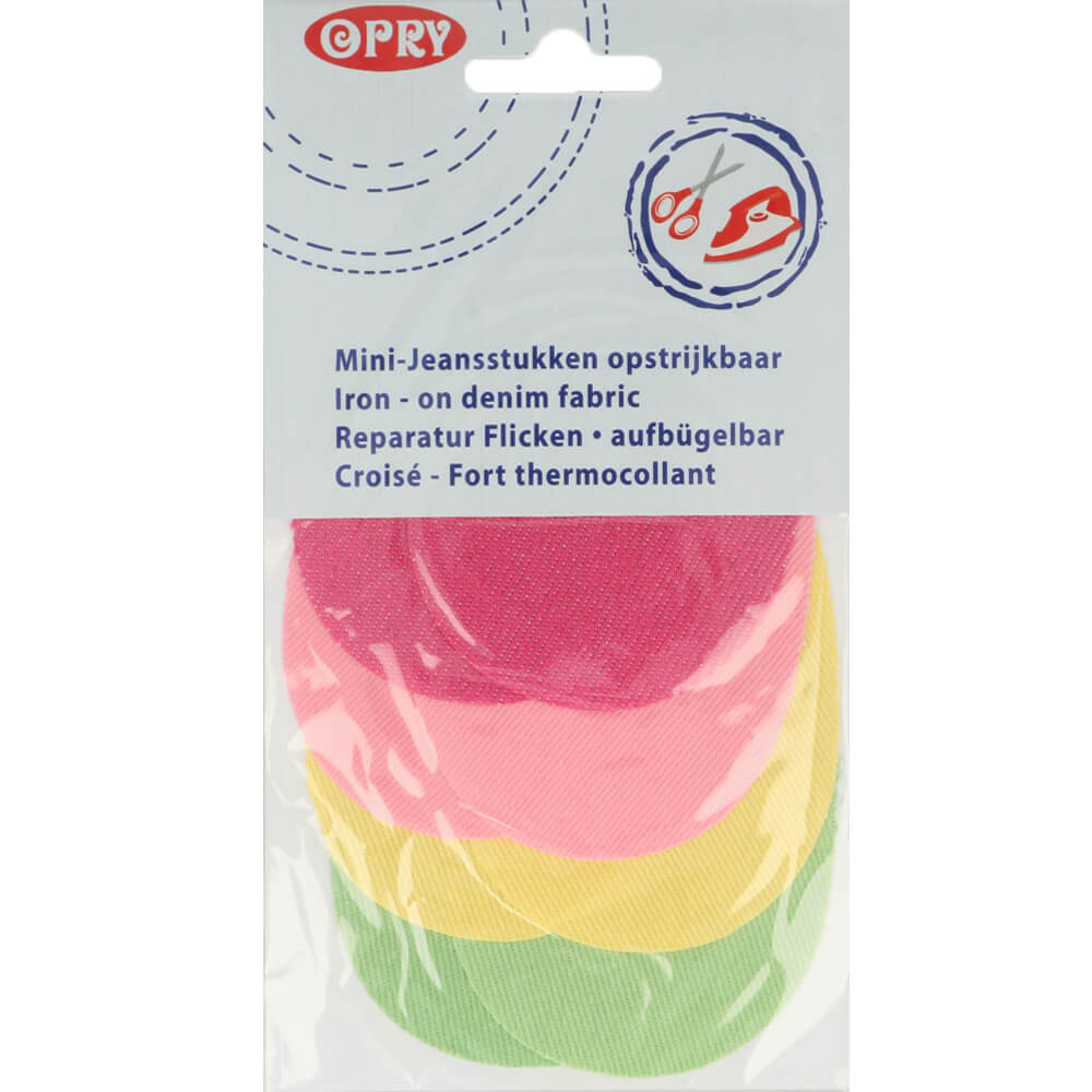 Opry Jeansstukken mini opstrijkbaar - 5st - 01