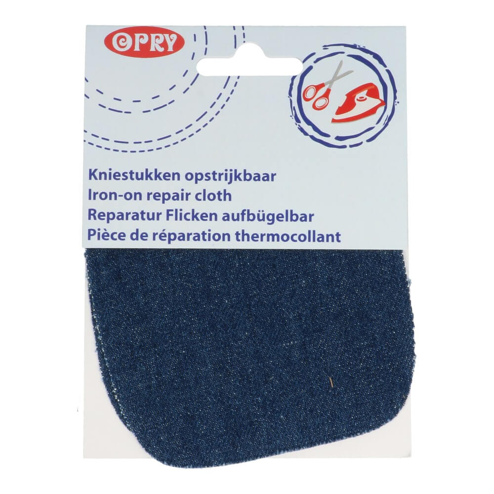 Opry Kniestukken opstrijkbaar jeans donkerblauw - 5st