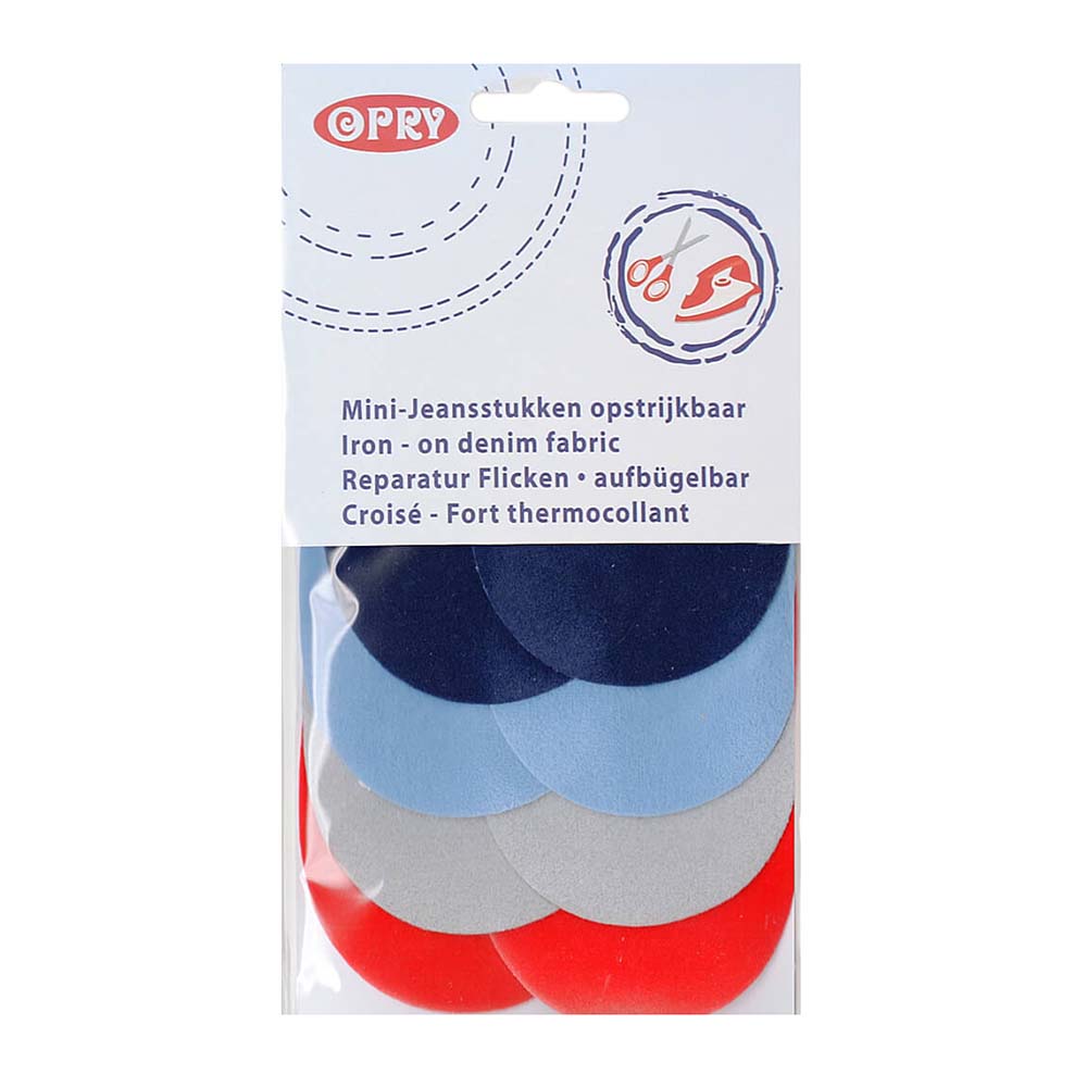 Opry Jeansstukken mini opstrijkbaar - 5st - 04