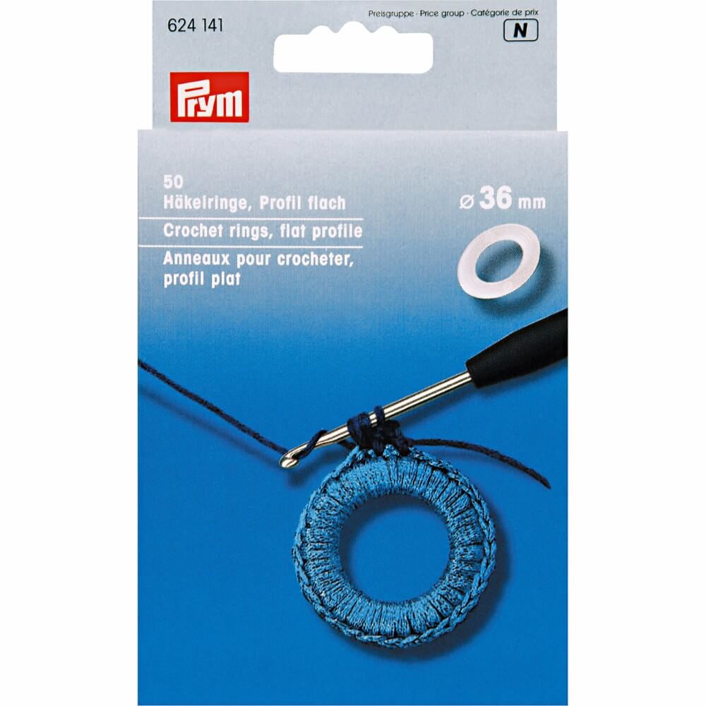 Prym Haakringen kunststof vlak 36mm  50st