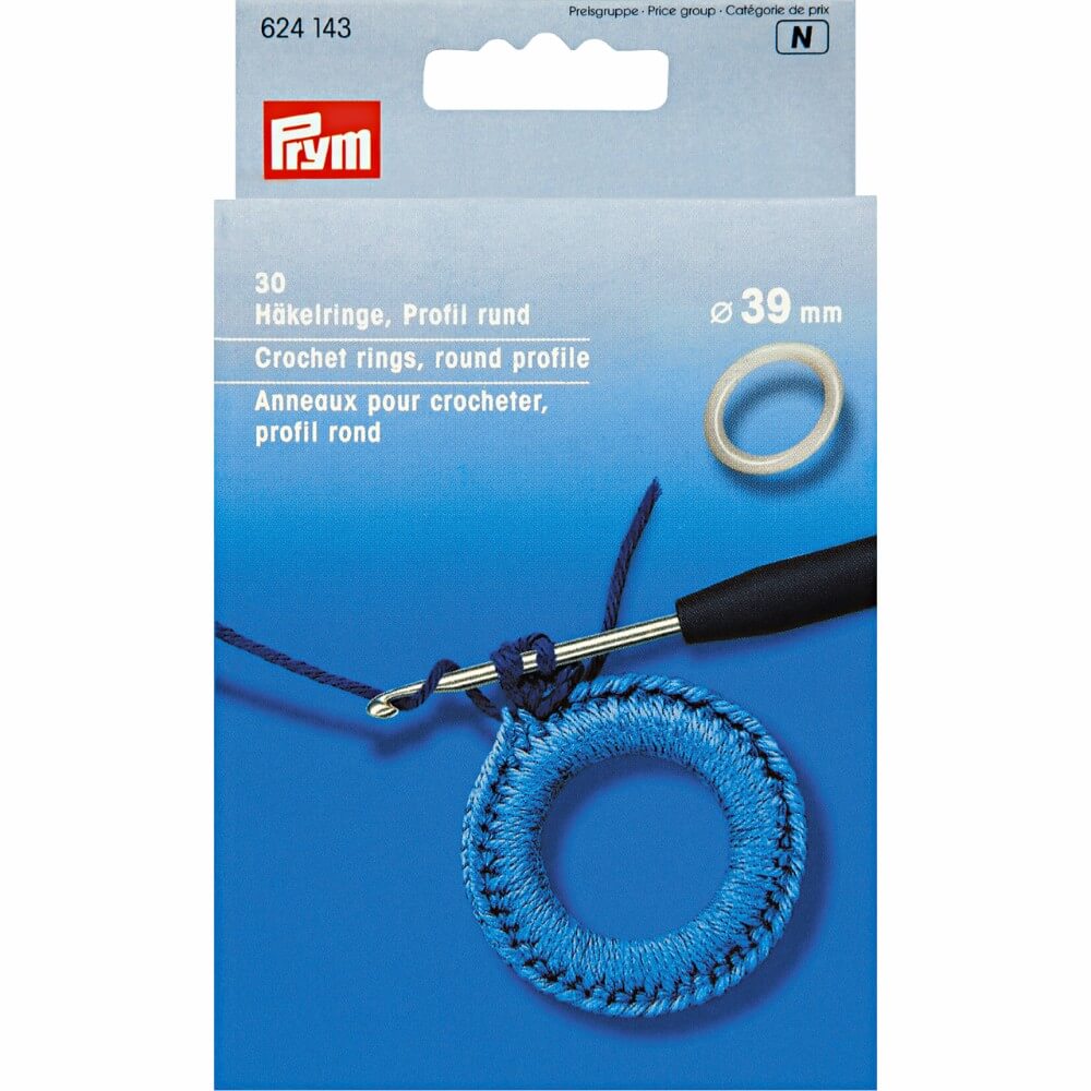 Prym Haakringen kunststof rond 39mm  30st