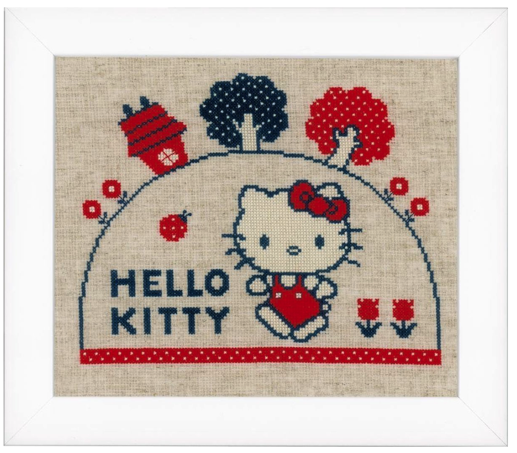 Telpakket Hello Kitty op wandel