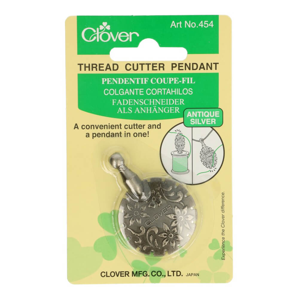 Clover Garensnijder met hanger oud zilver