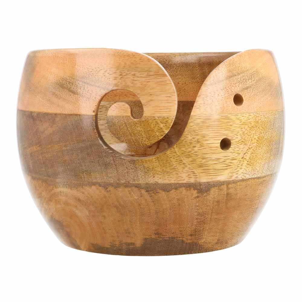 Yarn bowl rozen-beukenhout 15x10cm