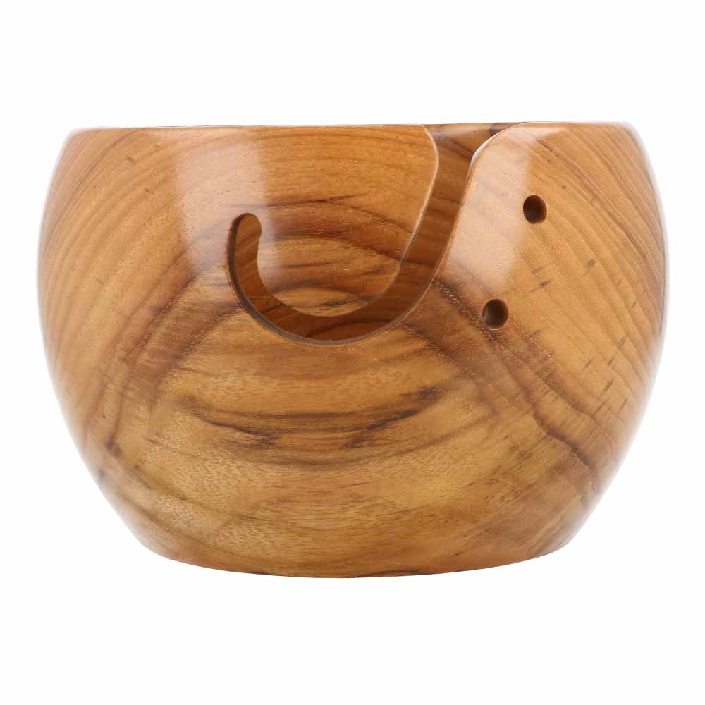 Yarn bowl mangohout 15x10cm