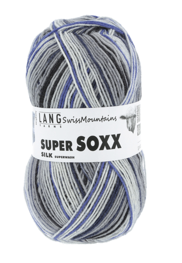 [Lang Yarns] Super Soxx silk color Swiss Mountains 410