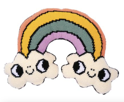 [PN-0199813] Kruissteekvormkussen kit met rug Eva M Regenboog