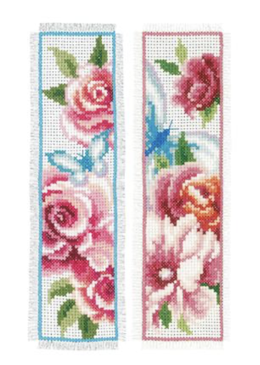 [PN-0150899] Bladwijzer kit Bloemen en vlinders set van 2