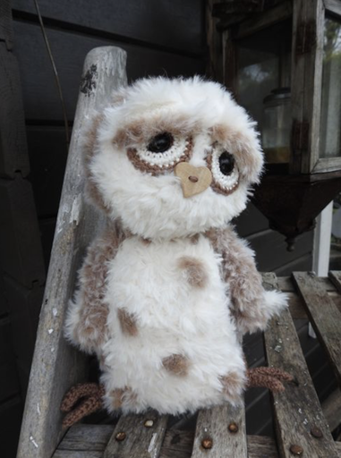 [69043/003] Haakpakket Funny Furry Owl Soft lichtbruin