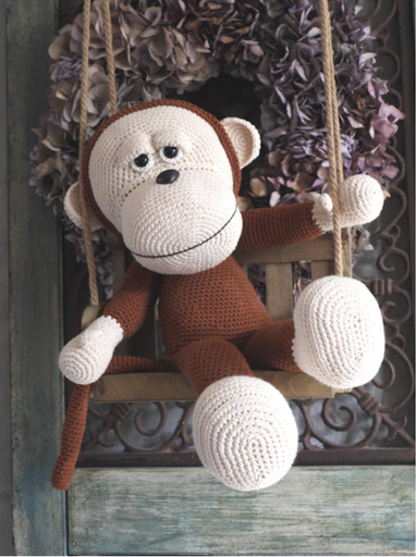 [69042/102] XXL Funny Monkey Rusty (staand of zittend)