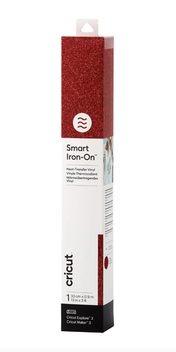 [2008675] Smart Iron-On 33x91cm Glitter Rood