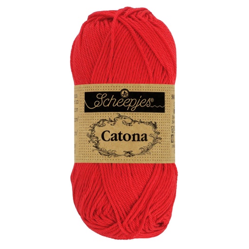 [1678-115] Scheepjes Catona 50g - 115 Hot Red