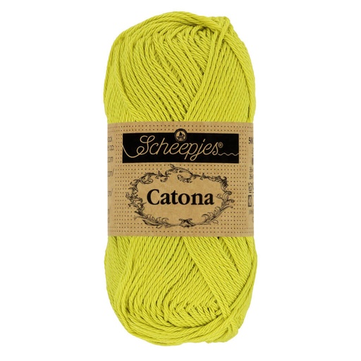 [1678-245] Scheepjes Catona 50g - 245 Green Yellow