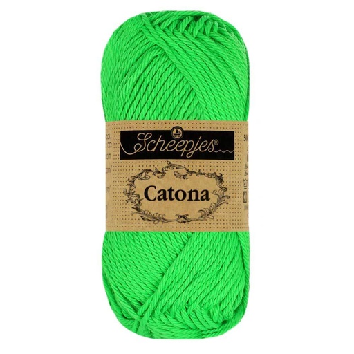 [1678-602] Scheepjes Catona 50g - 602 Neon Green