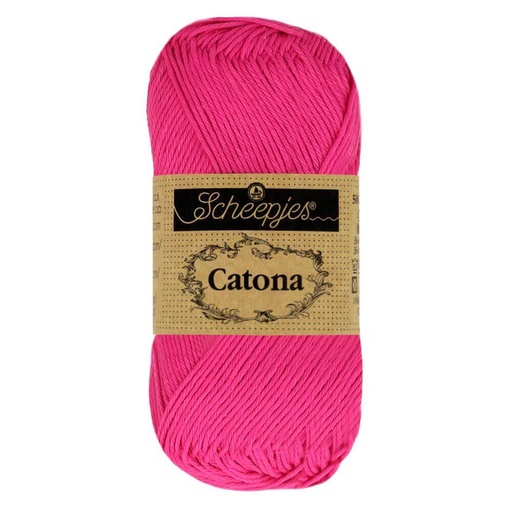 [1678-604] Scheepjes Catona 50g - 604 Neon Pink