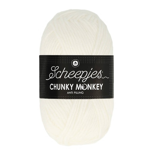 [1716-1001] Scheepjes Chunky Monkey 100g - 1001 White