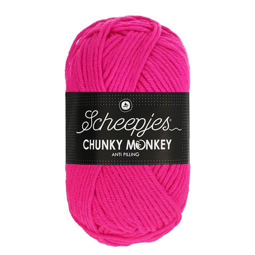 [1716-1257] Scheepjes Chunky Monkey 100g - 1257 Hot Pink