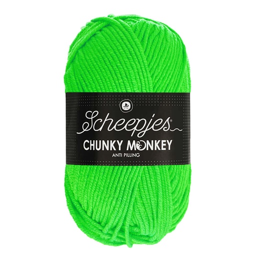 [1716-1259] Scheepjes Chunky Monkey 100g - 1259 Neon Green