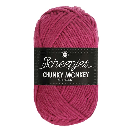 [1716-1827] Scheepjes Chunky Monkey 100g - 1827 Deep Fuchsia