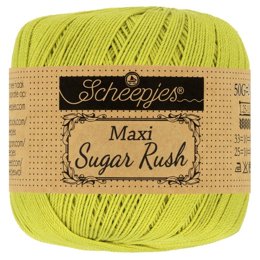 [1694-245] Scheepjes Maxi Sugar Rush 50g - 245 Green Yellow