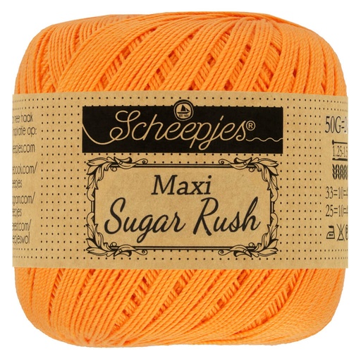 [1694-411] Scheepjes Maxi Sugar Rush 50g - 411 Sweet Orange