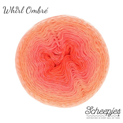 [1698-557] Scheepjes Whirl 1x1000m - 557 Coral Catastrophe