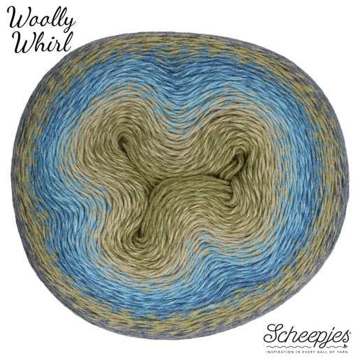 [1713-473] Scheepjes Woolly Whirl 1000m - 473 Kiwi Drizzle