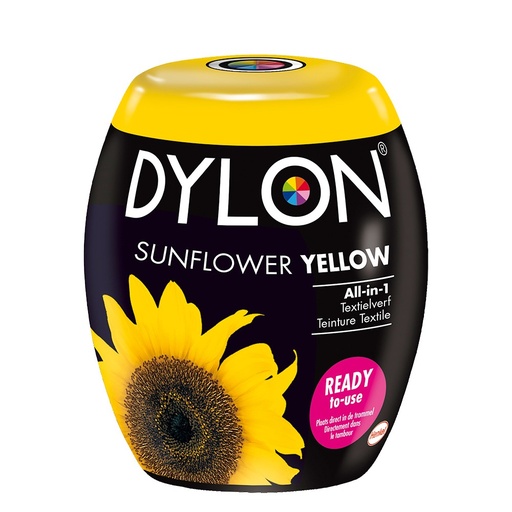 [DY17009P-02] Dylon Pods Textielverf Machinewas Yellow Sunflower - 3st -02