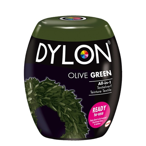 [DY17009P-12] Dylon Pods Textielverf Machinewas Olive Green - 3st - 12