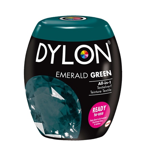 [DY17009P-18] Dylon Pods Textielverf Machinewas Emerald Green - 3st - 18