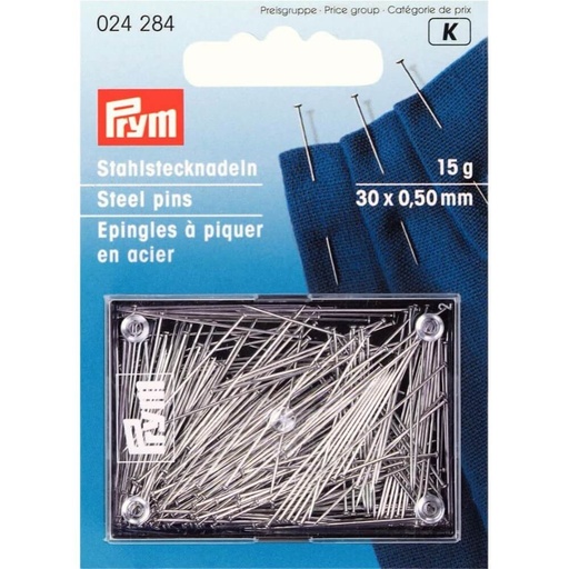 [24284] Prym Spelden staal 0.50x30mm zilver 