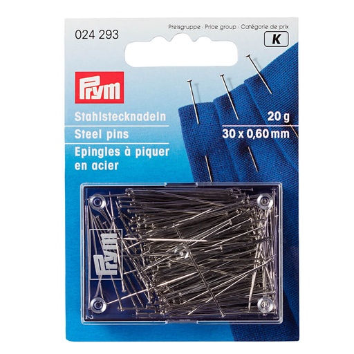 [24293] Prym Spelden staal 0.60x30mm zilver 