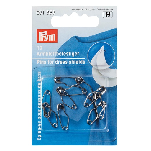 [71369] Prym Veiligheidsspelden sous-bras 19mm zilver - 10st